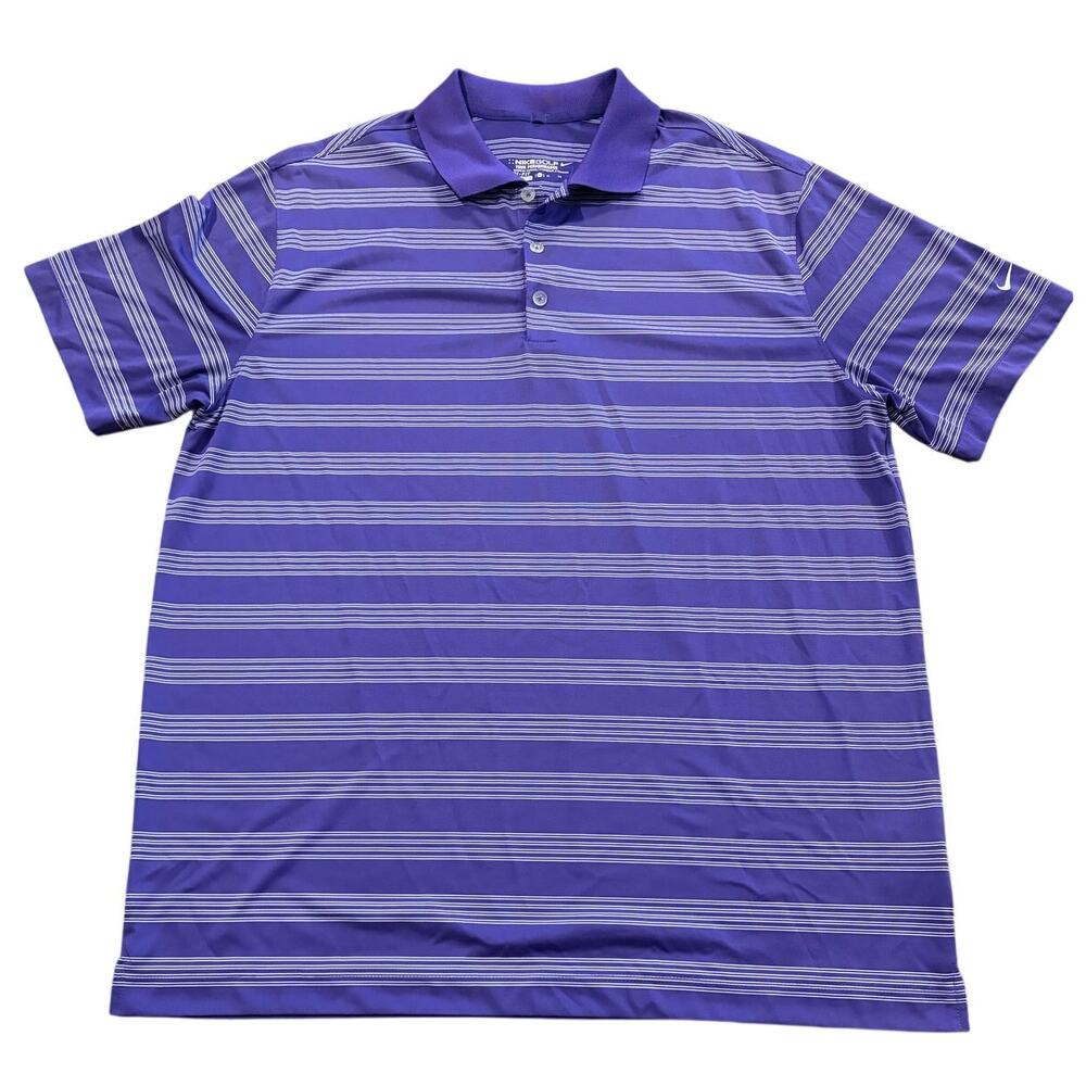 Nike Golf Tour Performance Dri-Fit Polo Short Sleeve Shirt Mens XL Purple EUC
